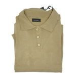 Polo à Manches Longues pour Homme Beige