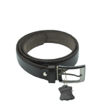 Ceinture classique en cuir Noir pour Homme