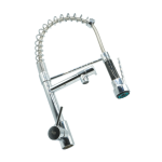 Robinet Cuisine Mitigeur avec douchette Moderne Bec Haut en Laiton Rotatif 360°