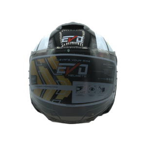 Casque Moto - EVO Rouge, Blanc, Noir