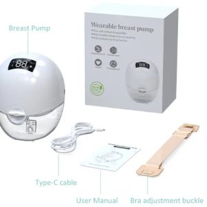 Tire-lait électrique 1 pièce portable mains libres, sans BPA + 10 sachets de lait offert