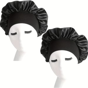 Bonnet de Nuit en Satin Élastique pour Femme