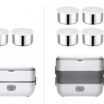 Lunch box portable 4 bol inox