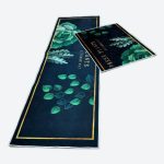 Lot de 2 tapis de cuisine antidérapants Lavables Avec autocollant 180cm/55cm Petit 75cm/55cm.