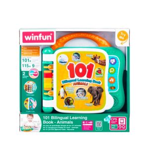 Winfun Livre d'Apprentissage Bilingue "101 Animaux" (18m+)