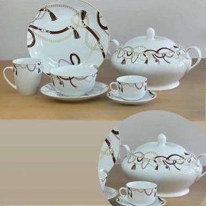 Service de Table Arabesque Royal de Luxe - 38 Pièces