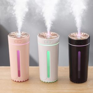 Humidificateur d'air portable Lumière ambiante colorée USB, Diffuseur de parfum