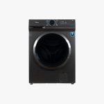 Laveuse-sécheuse intelligente Midea 10/7 kg avec moteur à onduleur BLDC, 1400 tr/min, machine combinée de lavage et de séchage à chargement frontal entièrement automatique, Wi-Fi, 16 programmes - Allergie/Soin à la vapeur/Nettoyage automatique, Titane, MF200D100WBT