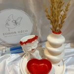 Ensemble Décoratif en Céramique - 3 Pièces