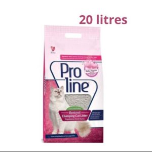 Proline Litière Agglomérante pour Chats - Lavande 20L
