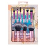 Coffret de 10 Mini Pinceaux de Maquillage pour Voyage + Trousse