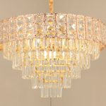 Lustre en Cristal Moderne DSRJ Gold