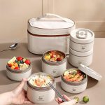 Boîte-Repas Isotherme, Lunch Box Isotherme Portable En Acier Inoxydable