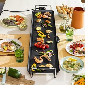 Grille/planche de cuisson antiadhésif électrique 70.5*23.5cm 1800W BL-603