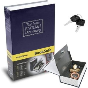 Coffre-Fort Livre – Coffre-Sécurisé Camouflé en Forme de Livre