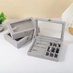 Coffre à Bijoux Transparent – Organisateur Pratique pour Montres, Colliers, Bagues et Accessoires