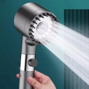 Tête de Douche Filtrée 4 Modes – Douche Portable avec Fonction Massage