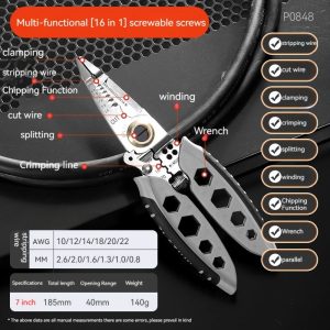 Outil de dénudage 4 en 1 - Pinces Multifonctions pour câbles