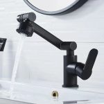 Robinet d'Évier en Acier Inoxydable avec Rotation 1080° - Mélangeur d'Eau Chaude et Froide