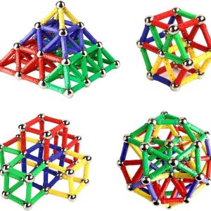 Ensemble de Construction Magnétique – 144 Pièces