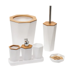 Ensemble d'Accessoires de Salle de Bain en Plastique