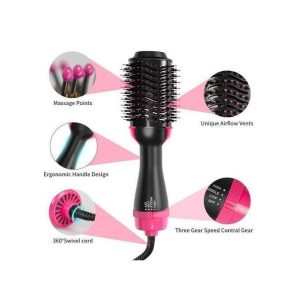 Brosse à cheveux, brosse à air chaud pour sèche-cheveux, brosse chauffante, sèche-cheveux électrique multifonctionnel;one step
