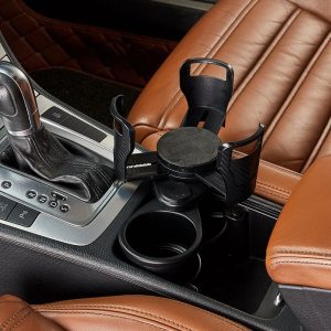 Porte-gobelet de voiture 2 en 1 tasses Fibre de carbone noir Car cup Holder