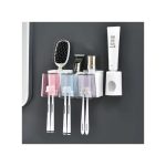 Porte-brosse à dents et distributeur automatique de dentifrice