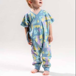 Grenouillère croisé unisexe Animaux une pièce – wowo