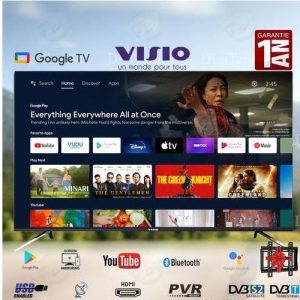 50 Smart TV™ UHD 4K - Google Assistant™ Bluetooth™ HDR 10™ HLG™ Dolby Vision™ + Support Mural