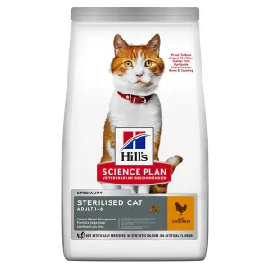 Hill’s Science Plan STERILISED Aliment pour Chat Adulte Stérilisé au poulet (1.5kg)