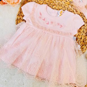 Robe d’été Dentelle en tulle Florale Bébé Fille