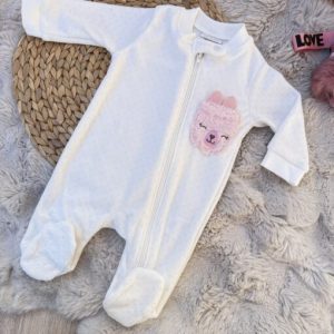 Combinaison douce coton bébé fille