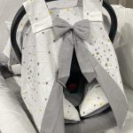 cache et protége bébé en siège auto coton biologique -bebekevi