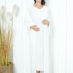 Pyjama grossesse et allaitement long avec peignoir - L