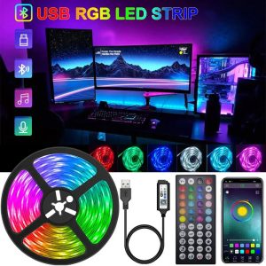 Ruban LED 5050 – Éclairage d’ambiance intelligent avec télécommande et application