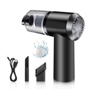 Aspirateur Portable Rechargeable – Pour Maison & Voiture, Sans Fil, Compact et Puissant