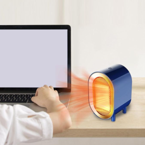 Chauffage mini électrique manuel d'instruction/fil de connexion prise 220V portatif bleu