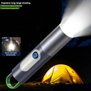 Lampe Torche LED Puissante – 1500 Lumens, Rechargeable USB-C