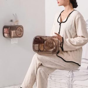 Porte-mouchoirs mural – Design moderne en forme de caméra pour un rangement optimisé