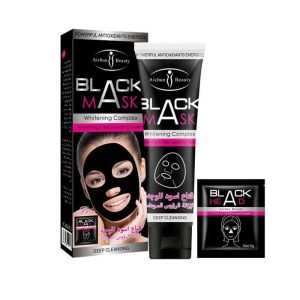 Masque noir de blanchiment, éclaircissant pour Visage propre pour femme et Homme 120ml
