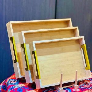 Plateau trois pièces en porcelaine