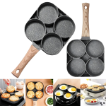 Poêle à Crêpes 4 Trous – Mini Poêle Antiadhésive