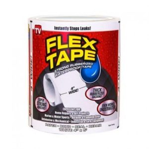Flex Tape Scotch de réparation blanc Bande autocollante étanche caoutchouc forte Anti-fuite