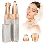 Genetic 2en1 Epilateur électrique à sourcils,Visage et corps, Rechargeable USB TG