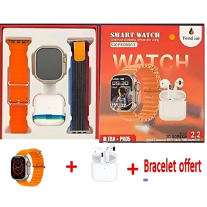 Smart watch ultra+ écouteur bluetooth ,NFC,pression artérielle,Sport