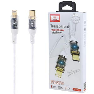Earldom EC-179C-L Câble tressé en tissu USB-C vers Lightning