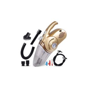 Ménage et Soin Auto 4 en 1 - Aspirateur de Voiture, Compresseur et Testeur de Pression