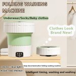 Mini Machine à Laver Pliable avec Essoreuse Automatique, Compacte et Portable