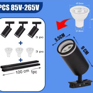 Projecteur sur rail, Noir bon qualité